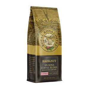 Hazelnut 10% Kona 8oz Coffee Bag