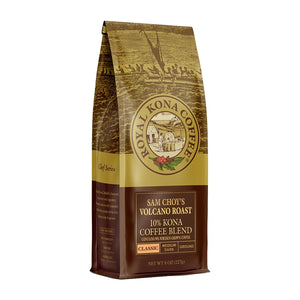 Volcano Roast 10% Kona 8oz Coffee Bag