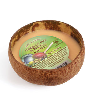 Mango Coconut Guava - Coconut Bowl Candle