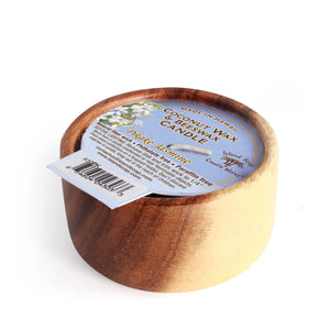 Pikake Jasmine - Monkeypod Wood Bowl Candle