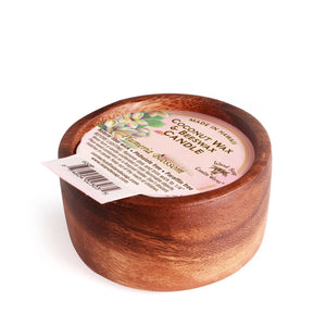 Plumeria Blossom - Monkeypod Wood Bowl Candle