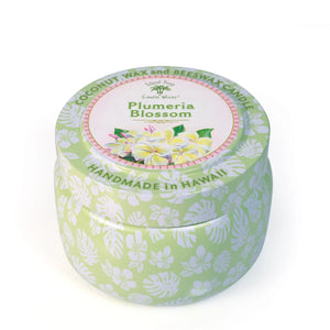 Plumeria Blossom Tin Candle