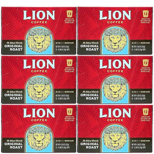 Lion Original Roast Single Serve Coffee Pods (6 Boxes)