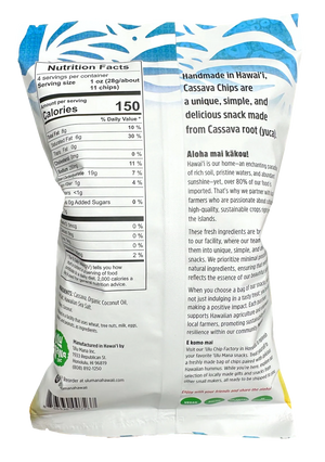 Hawaiian Sea Salt Cassava Chips 4oz bag