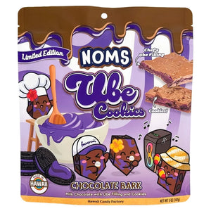 Noms Ube Cookies Chocolate Bark