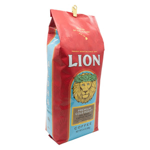 Lion Premium Gold 10% Kona Blend 24oz Coffee Bag