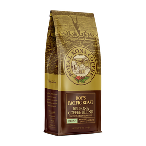 Decaf Pacific Roast 10% Kona 8oz Coffee Bag