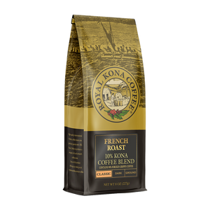 French Roast 10% Kona 8oz Coffee Bags