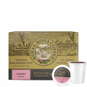 Vanilla Macadamia 10% Kona Blend Coffee Pods