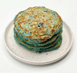 Hawaiian Macadamia Nut Pancakes with Blueberry