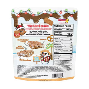 NOMS Cookie Butter Crunch holiday candy bag — front view