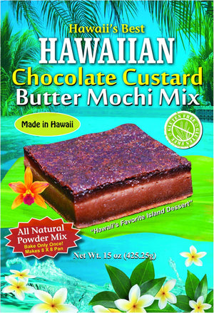 Hawaiian Chocolate Custard Butter Mochi Mix